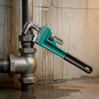 Heavy Duty Pipe Wrench Green Painted Adjustable Pipe Wrench