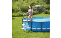 Double-Sided Pool Ladder Stainless Steel Freestanding Pool Ladder Anti-Slip for Above Ground Pools