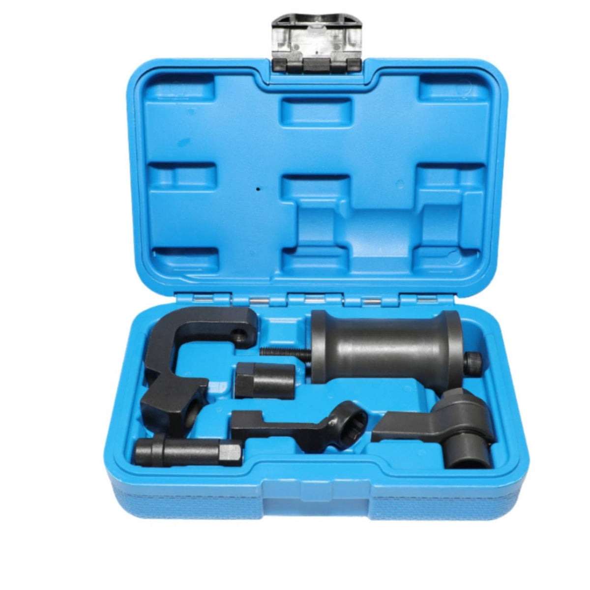 Hard Plastic Case VW Group Injector Puller Kit Latch Closure Fuel Injector Puller Kit Metal Parts Hooked Adapters
