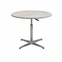 Adjustable Height Round elevatingTop End Table Movable Living Room Furniture Modern Design Space-Saving for Apartment Dwellers, Homeowners, Students, Bedroom, Home Office, Hallway