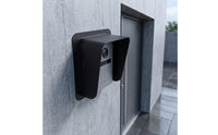 Access Control Cover U-Shaped Entry Chime Guard with Hood Access Control Guard Wall-Mount Entry Chime Cover Frosted for Gate