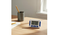 Countdown Clock Portable Stopwatch Large Display Timer Cooking Alarm Clock High Contrast Digits Quick Reset Device Suitable for Kitchen School Workouts