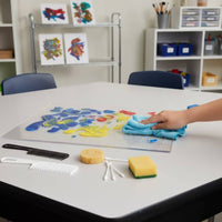 Reusable Gel Printing Plate Transparent Monoprinting Gel Plate Clear Easy to Use for Classroom