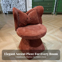 rotating Base arched-support support Chair Elegant Design arched supportrest Seat Soft Padded padding Vanity Stool Modern design and aesthetic for Makeup lovers, Young Adults, Home Decorators, changing area, Bedroom