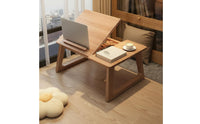 Foldable Folding Tatami Table Multiuse Japanese Design Floor Table Sturdy Home Furniture for Balcony