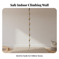 children's Rock Climbing Wall Dense Holds Junior Climber Climbing Wall Develops Strength & Coordination Wooden European Ladder Gym for Fitness Center