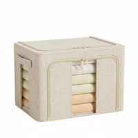 textile Storage Box Sturdy Construction foldable Wardrobe Organizer Stackable