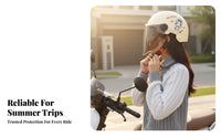 Summer Riding Helmet Certified Safety Certified Electric Scooter Helmet Safeguarding Headwear Breathable Adjustable Strap