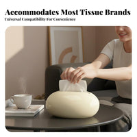 tearteardrop Shaped Tissue Box polished Surface Tissue Box Cover long-enduringing for Bedroom