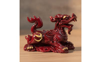 Glossy Dragon Tea Pet Decorative Resin Tea Pet Vivid Mythical Beast Figurine Traditional for Collectors