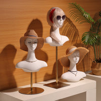 Clothing Store Head Model Display Stand for Wigs, Accessories, Hats, Scarves, Mannequin Head Prop