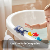 Floats and Swims Wind-up Frog Toy No Battery Needed Swimming Frog Toy Cute Design for Toddlers, Infants, Bathtime