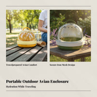 Outdoor parrot bird enclosure, Portable carrier, Escape-proof, Mini, Handheld