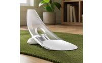 Indoor Outdoor Use Golf Putting Practice Aid Oval Base Golf Putting Practice Aid Translucent Body Sports Training Gear Curved Design for Indoors, Outdoors