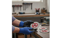 3 Pieces Heat-Dissipating Diamond Cutting Disc with M14 Flange Threaded Diamond Cutting Blade with Flange Compact Abrasive for Masons, Tilers, Angle Grinders, Tight Confined Areas, Stone Carving