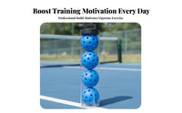 4 Pieces Lightweight Sports Gear Long-Lasting Perforated Pickleballs Compact Pickleball Ball Tube Set Outdoor