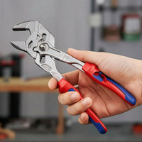 10-Inch Quick-Adjust Pump Plier Chrome-Finished Plier with Adjustable Jaw Serrated Groove-Jaw and Groove Pliers Heavy-Duty for Diyers