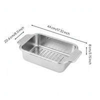 Adjustable Telescopic Drain Basket Rust Resistant Stainless Steel Dish Rack Easy to Hygienic zoneSaving Drying Rack for Vegetable Rinsing