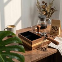 Knock Box with Tool Holder Sturdy Espresso Knock Box Long-Lasting