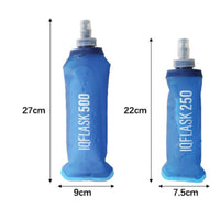 Sports Bottle with Dust Cap Foldable Collapsible Water Bottle Press for Running