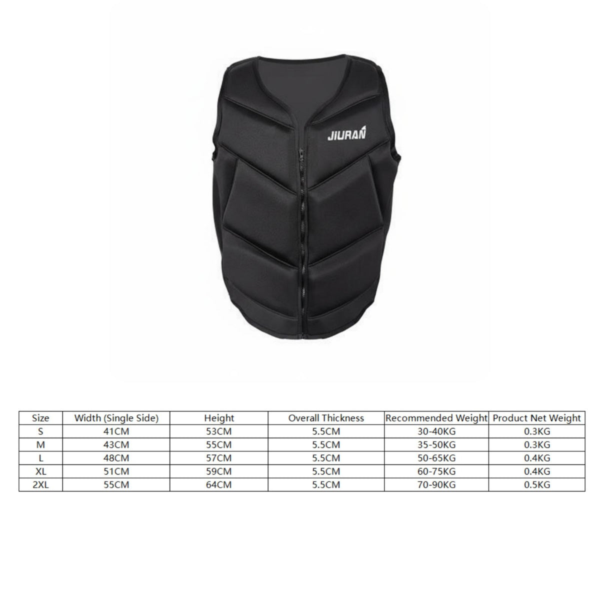 Lightweight Adult Buoyancy Vest Comfortable Adult Swim Vest Long-Lasting Zippered Flotation Jacket Breathable for Children, Swimming