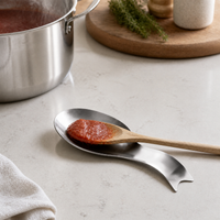 Stainless Steel Fish Tail Spoon Rest for Kitchen Utensils