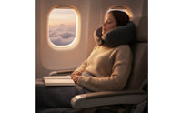 Portable Ergonomic Neck Support Pillow Memory Foam Travel Pillow for Travelers, Commuters, Airplane, Car, Office, Train
