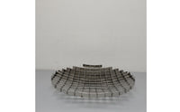 Metal Fruit Tray Minimalist Stainless Steel Fruit Bowl Round Storage Holder for Dining Table