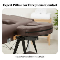 Portable U-Shaped Massage Headrest Comfortable U-Shaped Face down Pillow Comfort Cushioning for Salon Owners, Clients, Spas, Beauty Salons