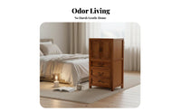 Modern Oriental Aesthetic Modular Tea Stand Multi-Functional Side Cabinet No Assembly Required Storage Furniture Sturdy Construction for Homeowners, Apartment Dwellers, Renters, Living Room, Corner Space, Bedroom, Entryway