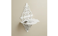 Ornate Wall Shelf Intricate Pattern Ornate Display Shelf Vintage Styled for Entryway