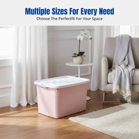 Thickened Large Storage Box Organizer Bin, Clothes, Quilt, Toy, Rolling Casters, Home, Multi-Color