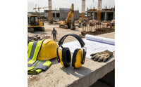 Safety Earmuffs with Helmet Attachment Industrial Earmuffs with Helmet Attachment Ear Defenders Noise Reduction