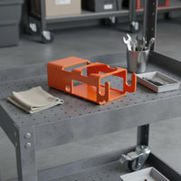 Space Saving Desk Side Drink Holder Portable Desk Side Cup Holder Strong Grip Table Clamp Mug Holder Easy to Install for Workbench, Bedside, Wheelchair