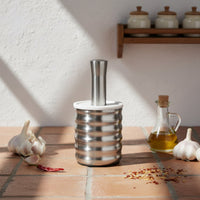 Stainless Steel Mortar and Pestle Stainless Steel Garlic Masher Heavy Duty Pill Crusher Bowl