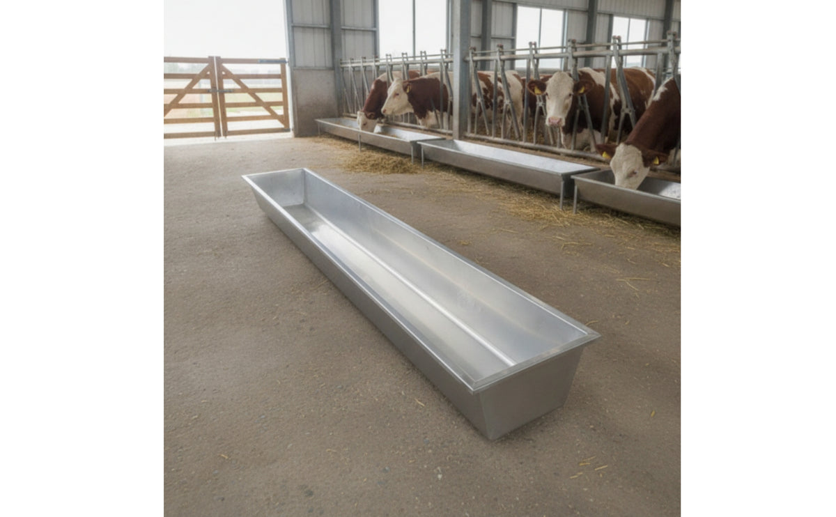 Livestock Feeding Trough Rectangular Livestock Trough Rust-Resistant Sheep Feeder for Cattle, Farmers, Farm, Pasture, Stable