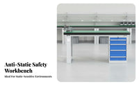 Anti Work Table High Load Capacity fitter's Bench Wear-Resistant Heavy Duty Work Station for Fitters, Technicians, Factory, Warehouse, Basement
