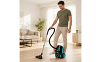 Telescopic Wand Bagged Canister Vacuum 1800 W Canister Vacuum Flexible Hose Home Appliance