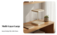 Surprise Box Organizer Rack Transparent Design Multi-Tier Clear Storage Box 3 Tier Figure Showcase High Clarity for Collectors
