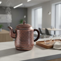500 Ml Copper Teapot Lid Stovetop Teapot Elegant Pattern Houseware