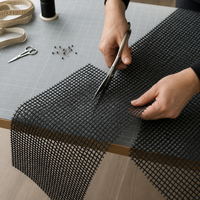 Teslin Mesh Fabric for Outdoor Furniture, Bags, and Pet Beds - PVC Woven Grid Mesh