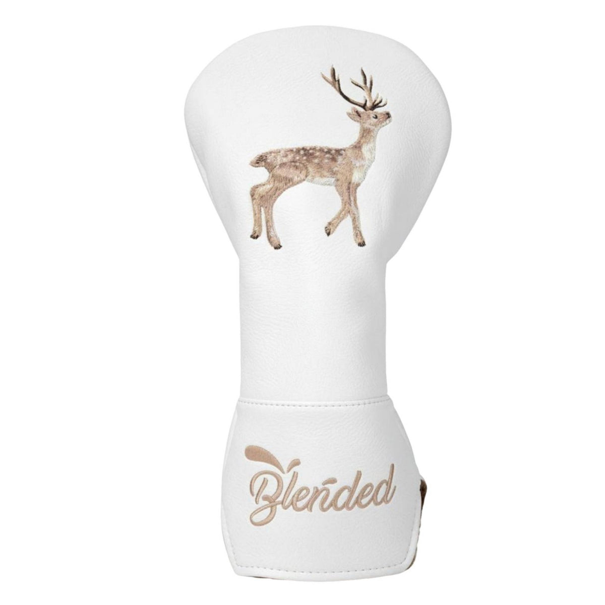 Shielding Embroidered Deer Headcover Synthetic Leather Course Wood Cover Secure Fit for Golfers