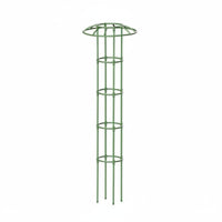Outdoor Use Umbrella Trellis Strong Metal Multi-Loop Plant Support Easy to Place Clematis Support Frame Rust-Resistant for Potted Plants, Balcony