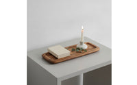 Acacia Wood Tray Rectangular Wooden Serving Platter Tray with Raised Edge for Hosts, Kitchen, Parties, Home