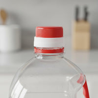Transparent PET Jug with Handle Large Capacity Oil Bottle Space-Saving Design Refillable Food Grade Container for Kitchen, Home