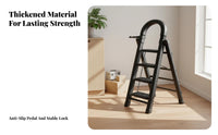 Foldable Design Folding Step Ladder Space-Saving Household Step Ladder Sturdy Climbing Equipment Non-Slip Steps for Homeowners, DIY Enthusiasts, Painters, Indoor, Outdoor, Kitchen, Garage