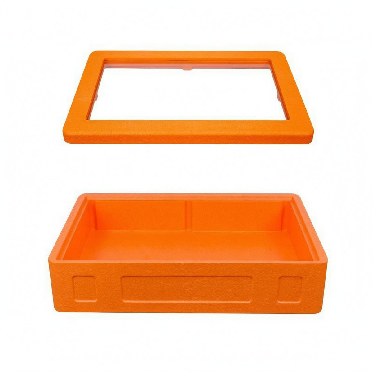 Insulated Food Warmer Box Transparent Lid Non Electric Food Warmer Molded Construction Hot Box for Temperature Control