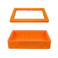 Insulated Food Warmer Box Transparent Lid Non Electric Food Warmer Molded Construction Hot Box for Temperature Control