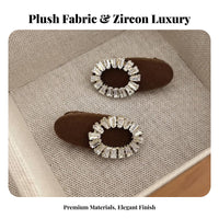 Soft Crystal Hair Fastener Elegant Design Crystal Duckbill Fastener Sparkling Jeweled Hairpin Elegant Gift Korean Design