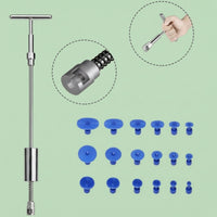 Heavy Duty Slide Hammer Ding Puller with Screw Tip Versatile Slide Hammer with T-Handle Ding Puller Metal for Garage